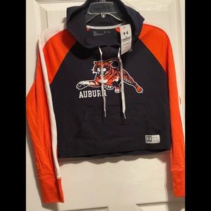 NWT Under Armor Cropped Auburn Tigers Hoodie~Small